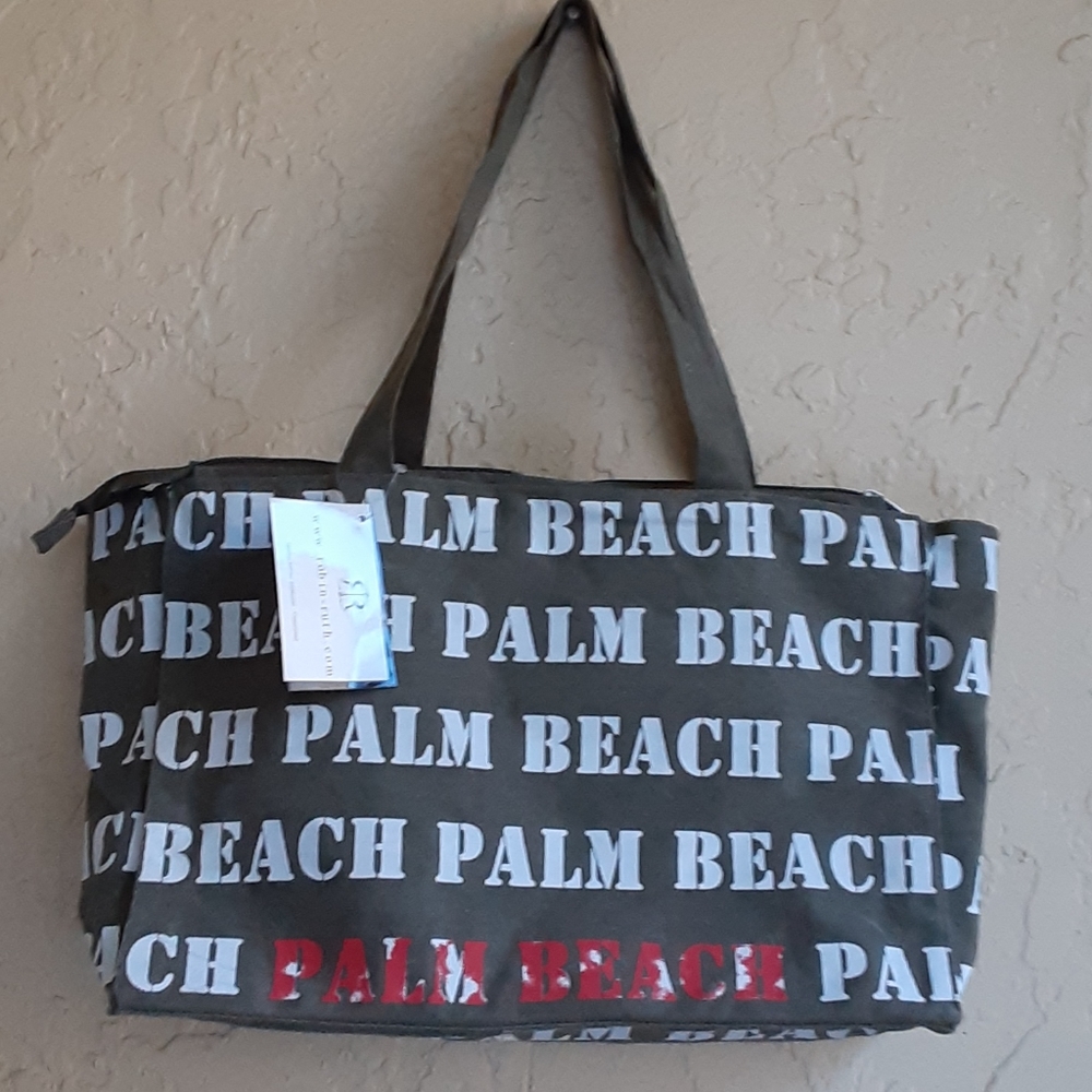 Palm beach beach tote